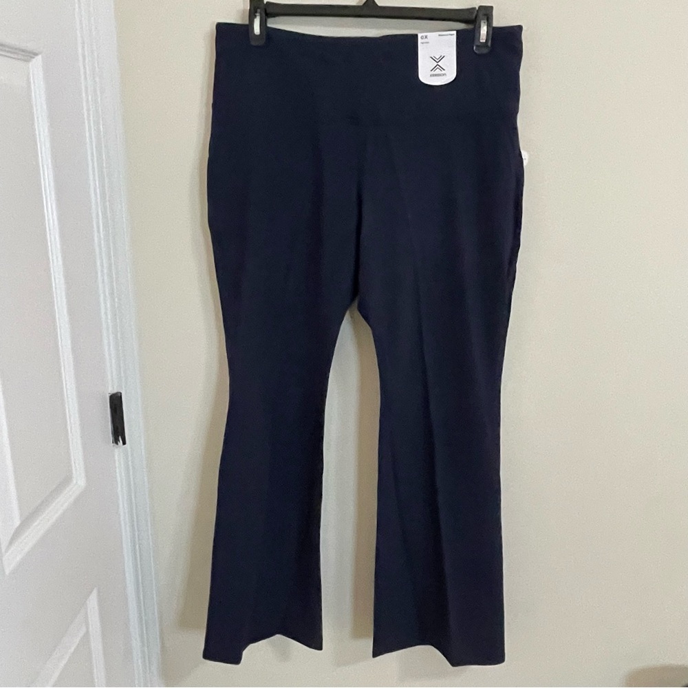 Xersion High-Rise Bootcut Yoga Knit Pants - Dark Blue Various Sizes